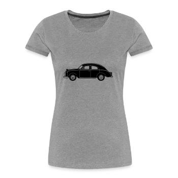 Car - Women's Premium Organic T-Shirt - navy - Front - Mia (176cm)