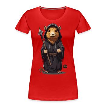 Halloween Capybara Druid Magician Capybara - Women's Premium Organic T-Shirt - navy - Front - Mia (176cm)