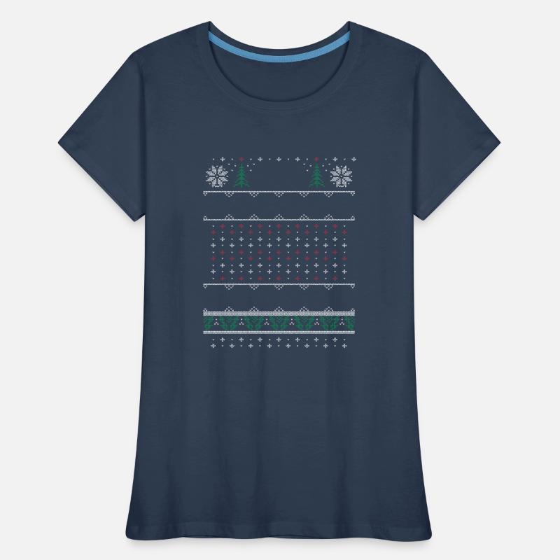Laid de Noël Pull T-shirt bio Premium Femme