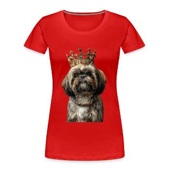 Shih Tzu - Women's Premium Organic T-Shirt - navy - Front - Mia (176cm)