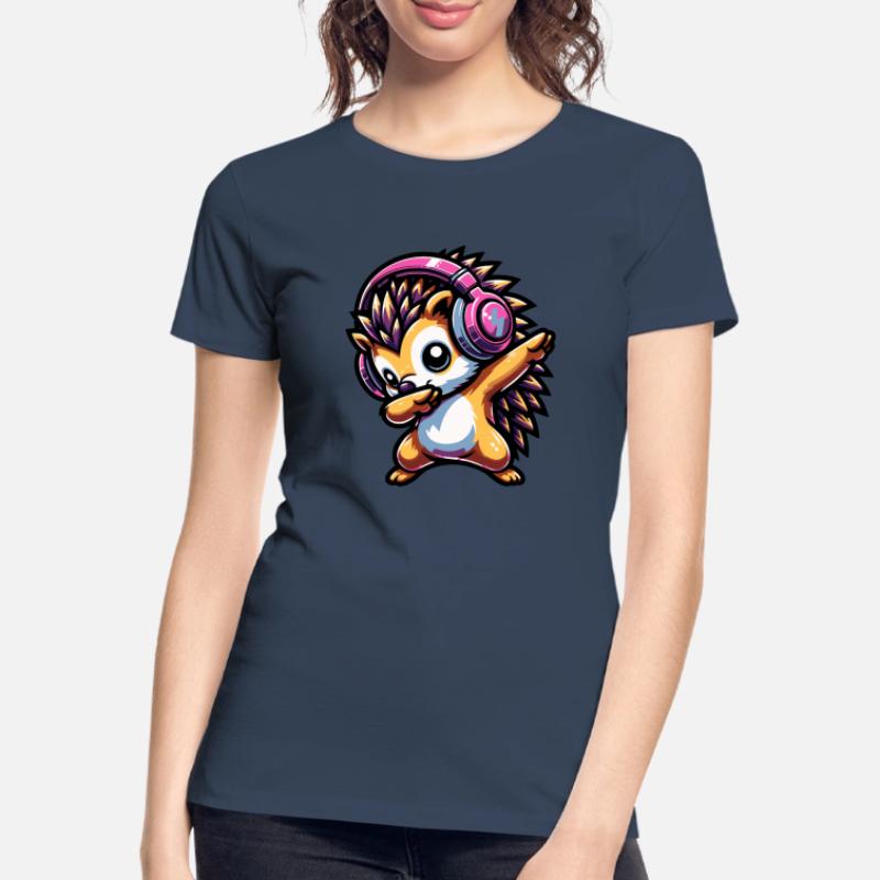 Dabbing Igel Frauen Premium Bio T-Shirt