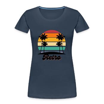png 20230111 195449 0000 - Frauen Premium Bio T-Shirt - Navy - Vorne - Mia (176cm)