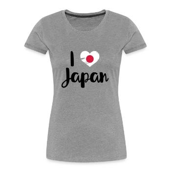 I love Japan - Women's Premium Organic T-Shirt - navy - Front - Mia (176cm)