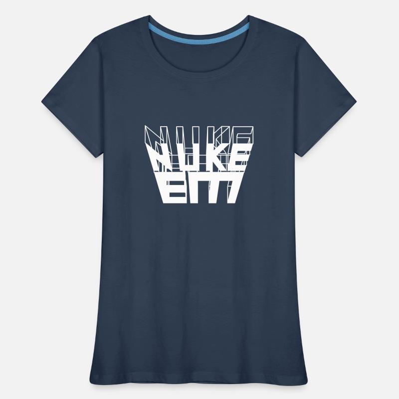 Nuke Em texte 3D T-shirt bio Premium Femme