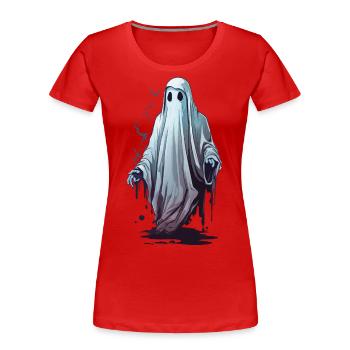 Halloween October Ghosts Party Spooky Design - Women's Premium Organic T-Shirt - navy - Front - Mia (176cm)