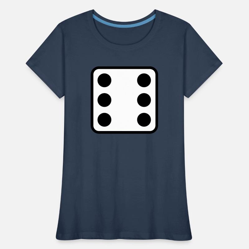 Conception de symbole de cube pour personnaliser T-shirt bio Premium Femme