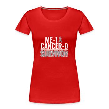 Brain tumor Brain tumor cancer Survivor Chemo cancer - Women's Premium Organic T-Shirt - navy - Front - Mia (176cm)
