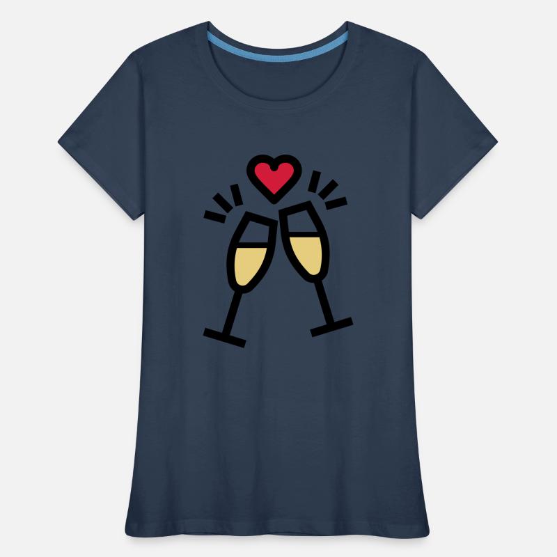 oder Sekt zum Valentinstag Frauen Premium Bio T-Shirt