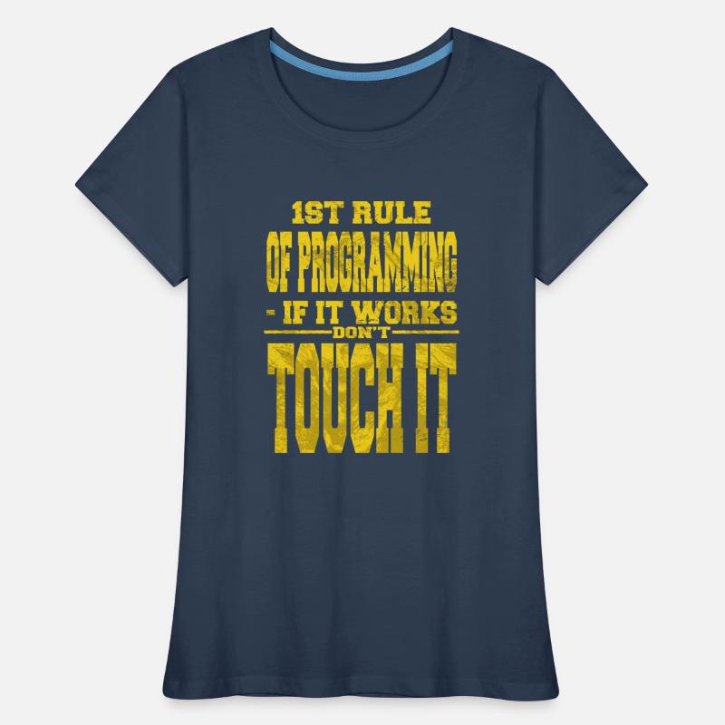 computer programming humor backend developer Women's Premium Organic T-Shirt