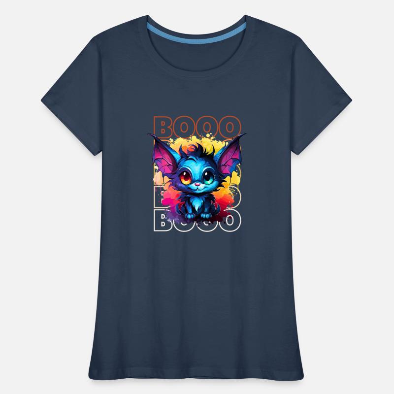 Chibi Swoop & Booo! Nighttime Flutter Tee! Women's Premium Organic T-Shirt