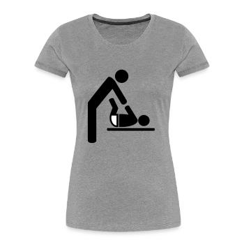 baby - Frauen Premium Bio T-Shirt - Navy - Vorne - Mia (176cm)