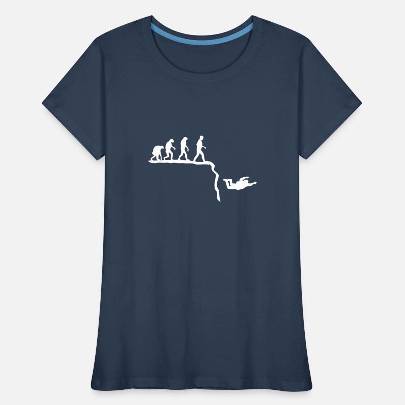 base jumping evolution Women's Premium Organic T-Shirt
