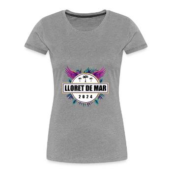Lloret De Mar 2024 Team - Frauen Premium Bio T-Shirt - Navy - Vorne - Mia (176cm)