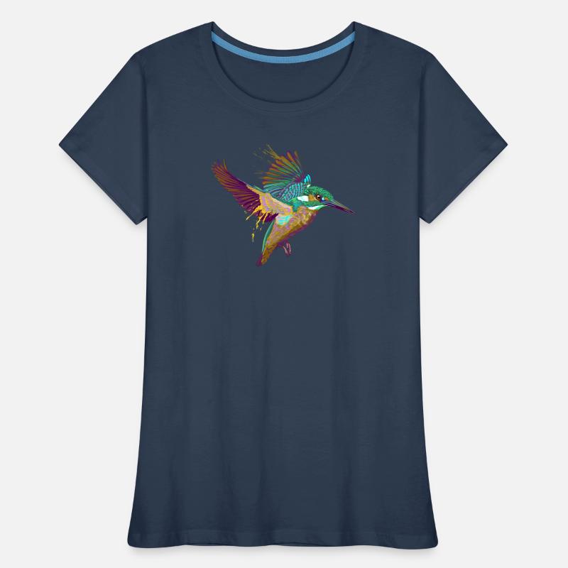 Splash Eisvogel Frauen Premium Bio T-Shirt