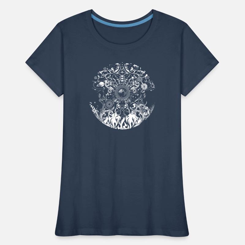 Die vier Elemente Frauen Premium Bio T-Shirt