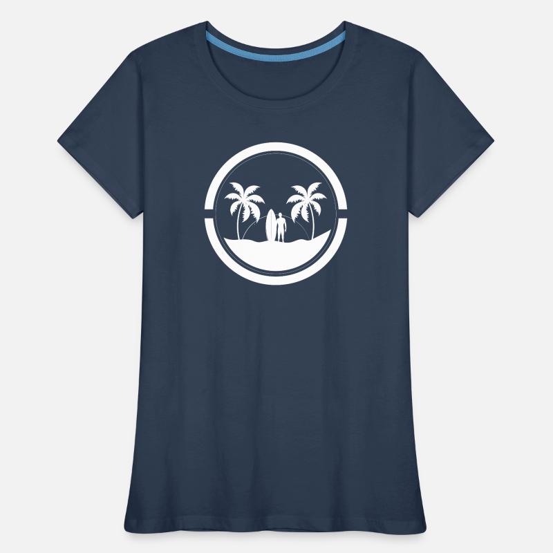 Surfen, Surffan, ich bin ein Surfer Frauen Premium Bio T-Shirt