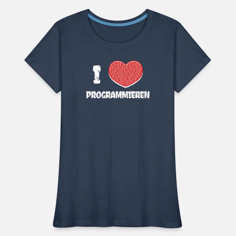 Developer Heart Programmer Statement Computer Science Women's Premium Organic T-Shirt
