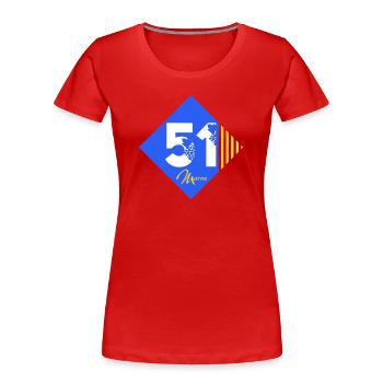 51 - T-shirt bio Premium Femme - bleu marine - Devant - Mia (176cm)