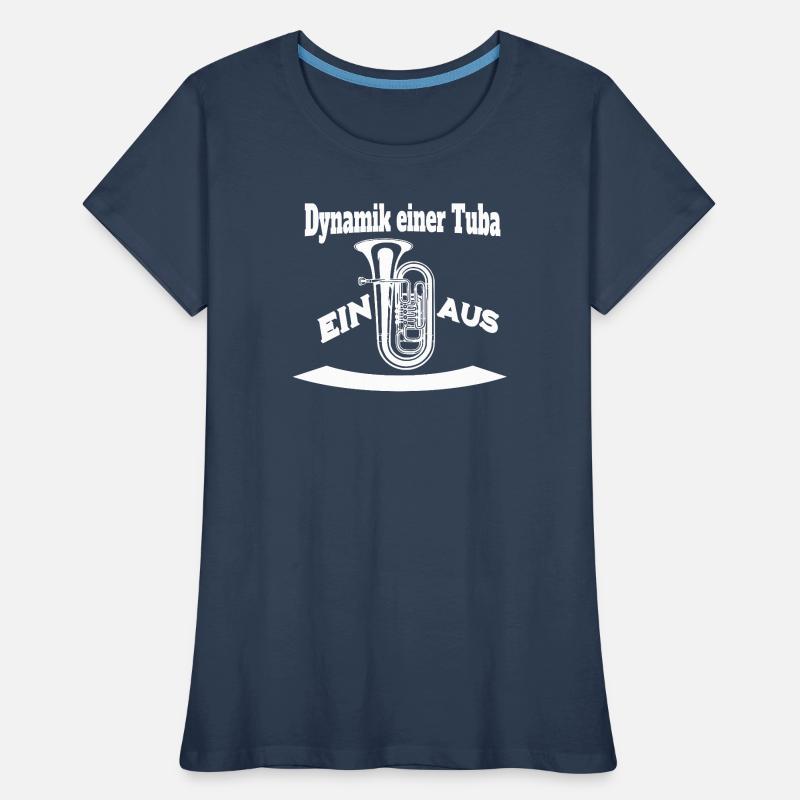 Dynamik einer Tuba - Ein oder Aus Frauen Premium Bio T-Shirt