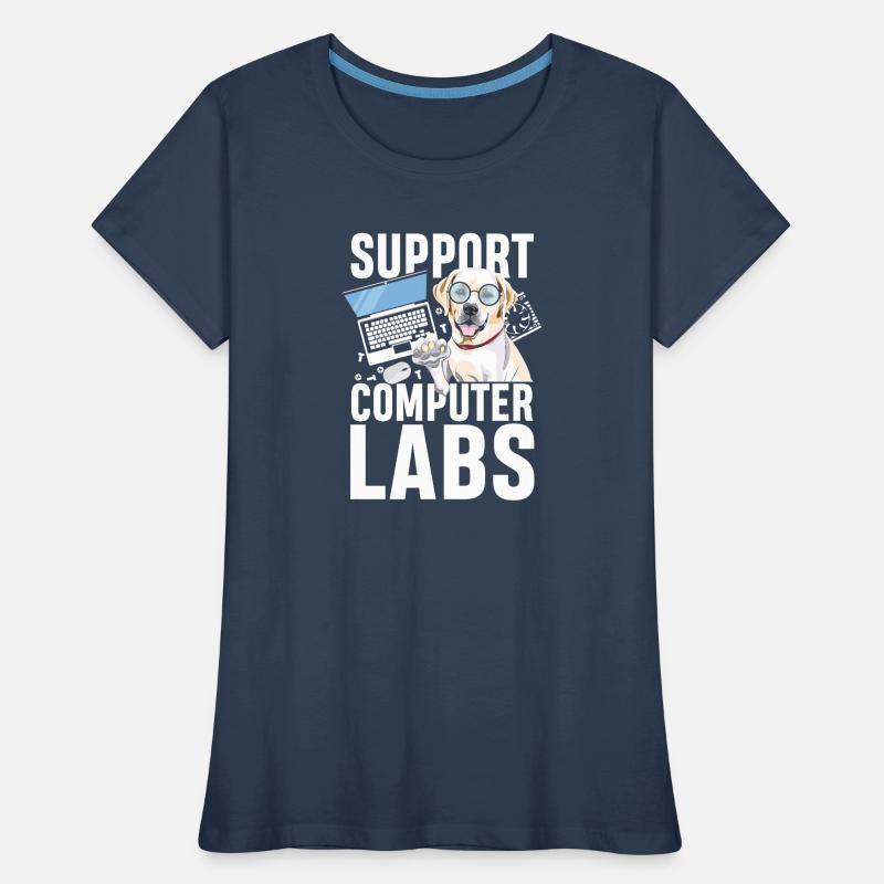 Support computer labs Frauen Premium Bio T-Shirt