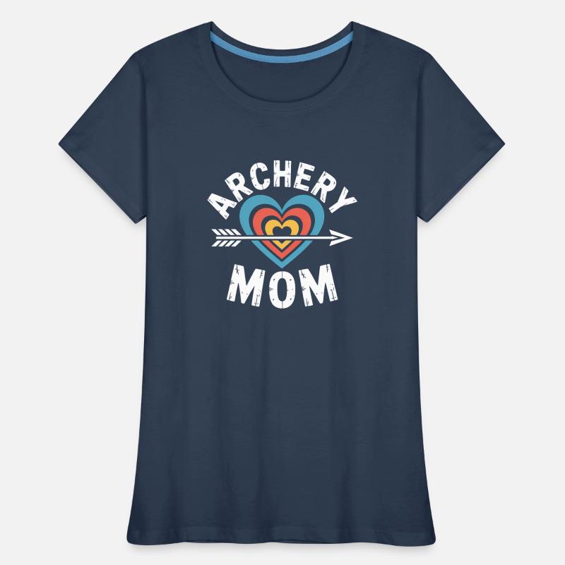 Bogenschießen Spruch Mutter Bogenschießen Geschenk Frauen Premium Bio T-Shirt