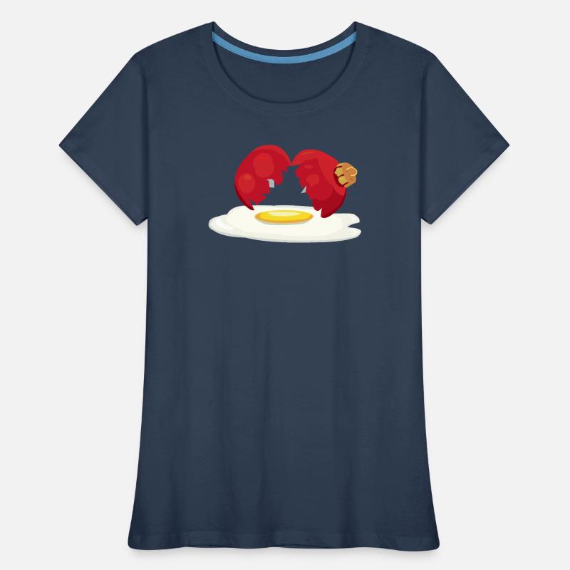 Weihnachtskugel zerbrochenes Ei Frauen Premium Bio T-Shirt