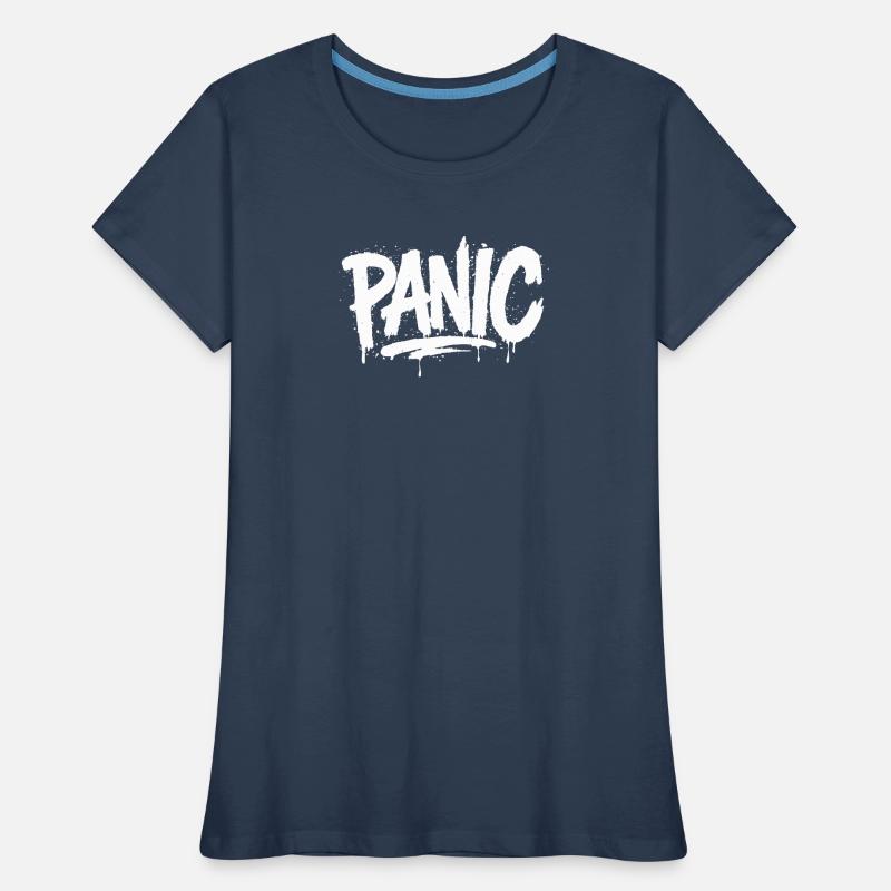 PANIC Expressive Grau-Ästhetik mit Risiko-Bothrin Frauen Premium Bio T-Shirt