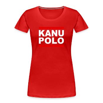 Canoe Polo - Canoe Polo - Paddling - Paddle - Sport - Women's Premium Organic T-Shirt - navy - Front - Mia (176cm)