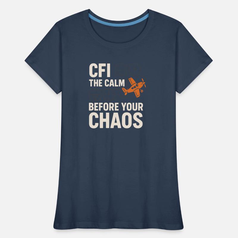 Flight Instructor Cfi Pilot Aviation Instructor Women's Premium Organic T-Shirt