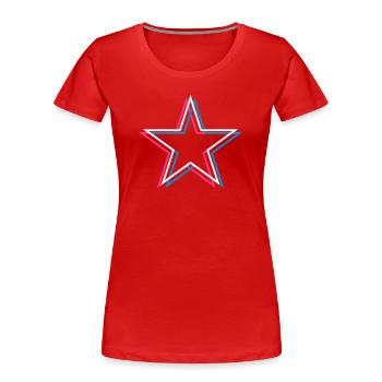 3D Stern – Promi Sternchen Gefährlich Heißes Motiv - Frauen Premium Bio T-Shirt - Navy - Vorne - Mia (176cm)