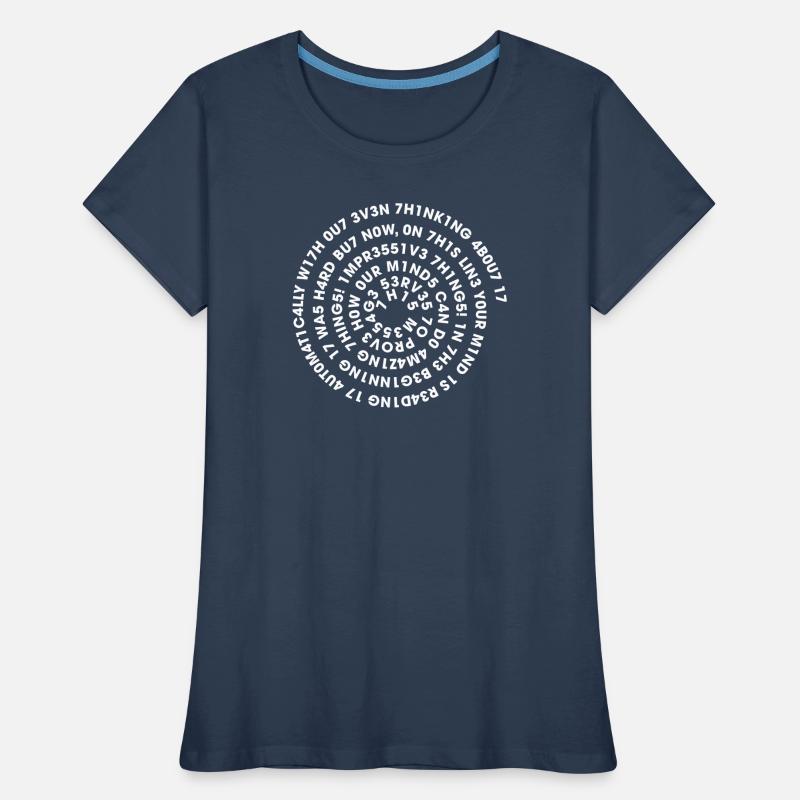 Spirale Leetspeak – Nerd Code 1337 Geek Design T-shirt bio Premium Femme