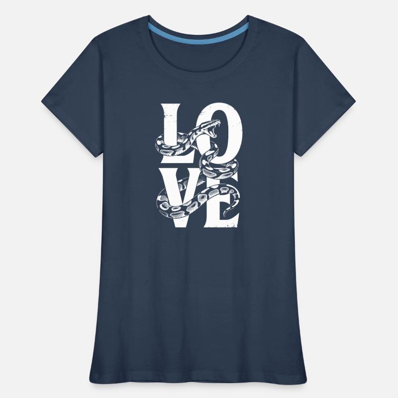 King Python Snakes LOVE Terrarium Python Women's Premium Organic T-Shirt
