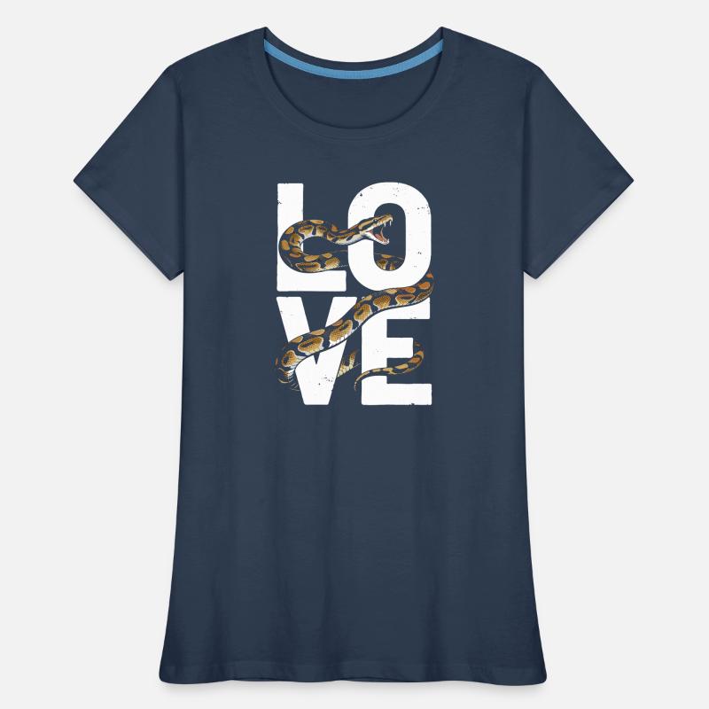 King Python Snakes LOVE Terrarium Python Women's Premium Organic T-Shirt
