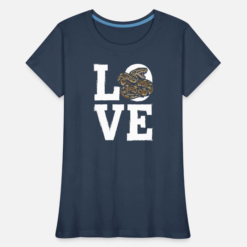 Les serpents rois Python ADORENT les pythons de terrarium T-shirt bio Premium Femme