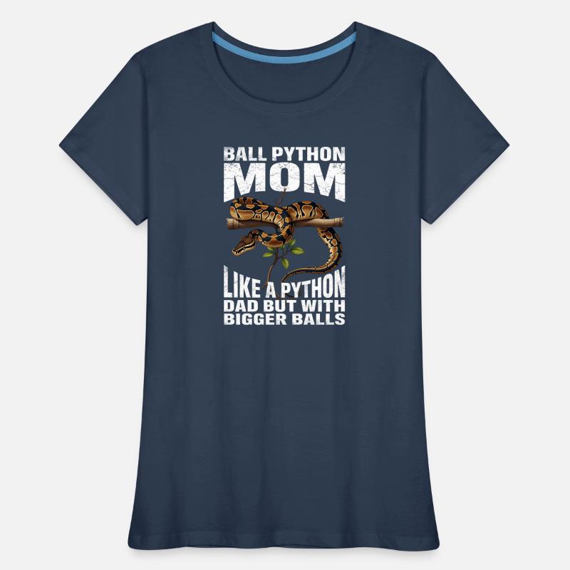 Maman Python roi Maman Serpents Terrarium Python T-shirt bio Premium Femme