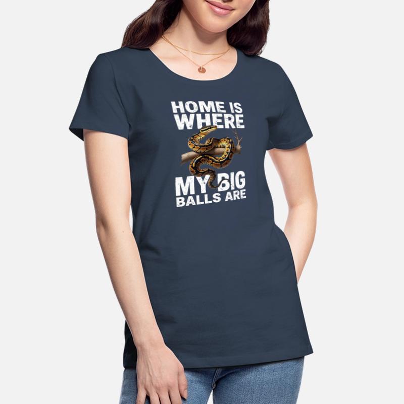 Königspython Schlangen Liebhaber Terrarium Python Frauen Premium Bio T-Shirt
