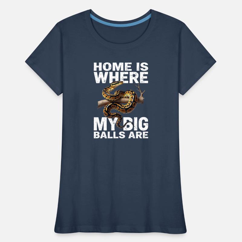 Königspython Schlangen Liebhaber Terrarium Python Frauen Premium Bio T-Shirt
