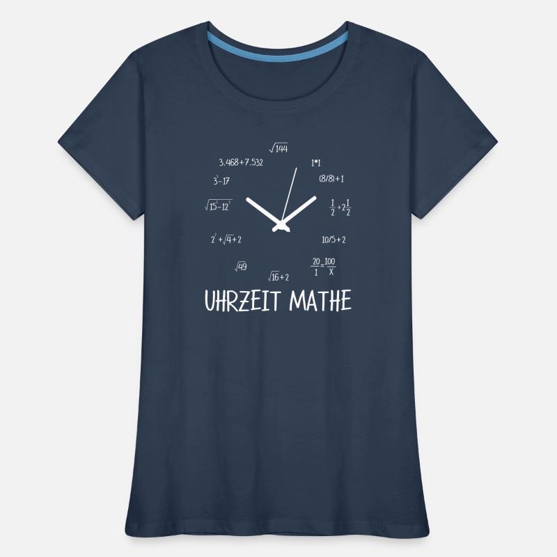 Time math math math teacher student Women's Premium Organic T-Shirt