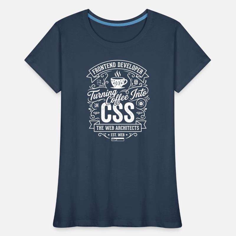 Frontend Coffee CSS Tee Women's Premium Organic T-Shirt