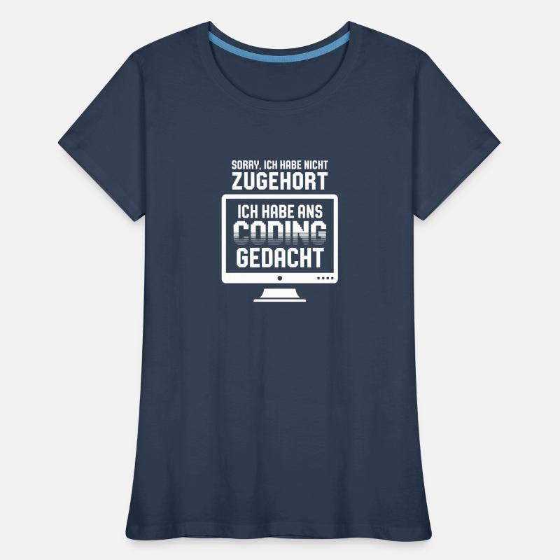 Coder la pensée au lieu d’écouter T-shirt bio Premium Femme