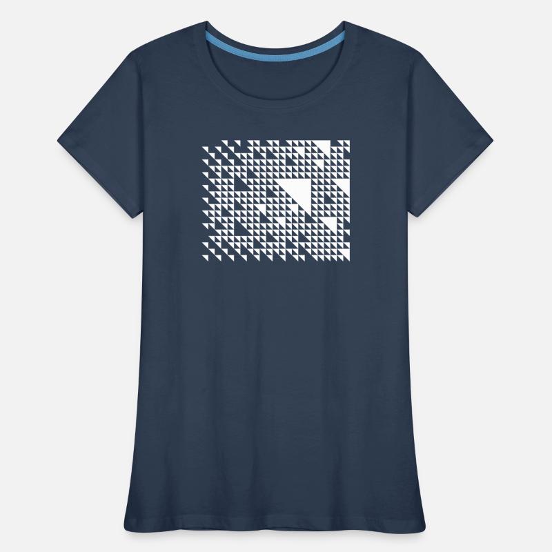 Triangular Mosaic Grid Women's Premium Organic T-Shirt