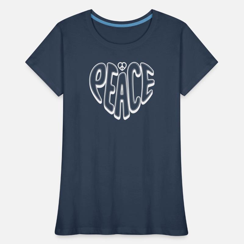 Peace Graffiti mit Peacezeichen  Frauen Premium Bio T-Shirt