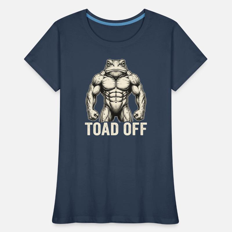 Toad Off Internet Meme Frog Frauen Premium Bio T-Shirt