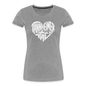 Tannheimer Tal Heart Mountain Landscape - Women's Premium Organic T-Shirt - navy - Front - Mia (176cm)