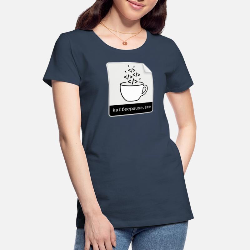 Kaffeepause.exe - IT Programmieren Informatik Code Frauen Premium Bio T-Shirt