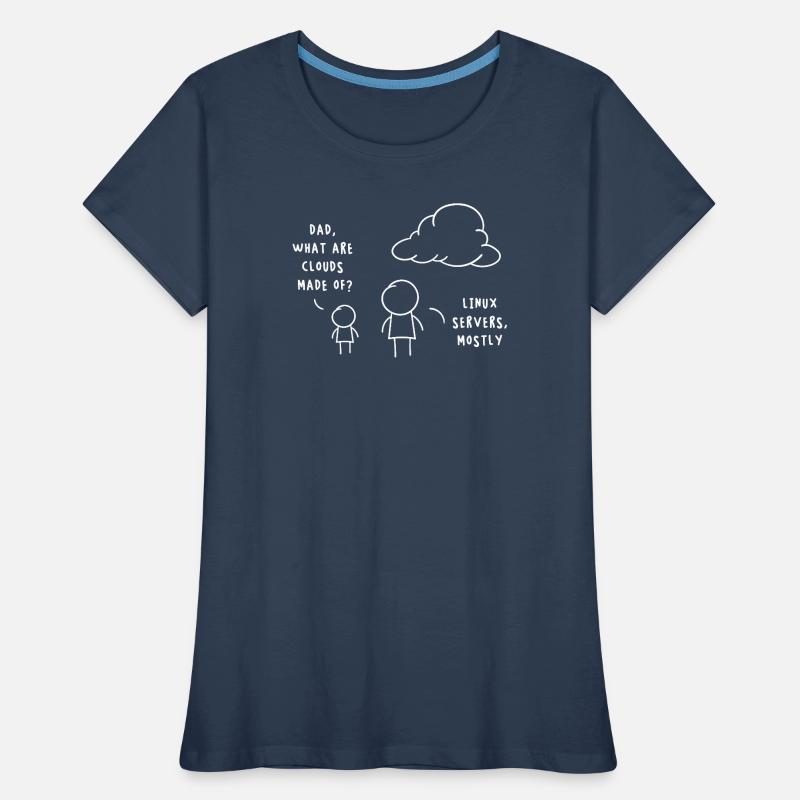 Linux Server Cloud Computing Lustiger Spruch Frauen Premium Bio T-Shirt