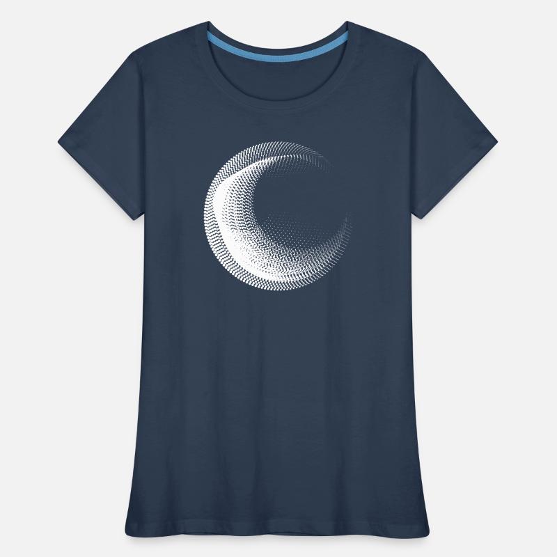 Conception de cercles points T-shirt bio Premium Femme
