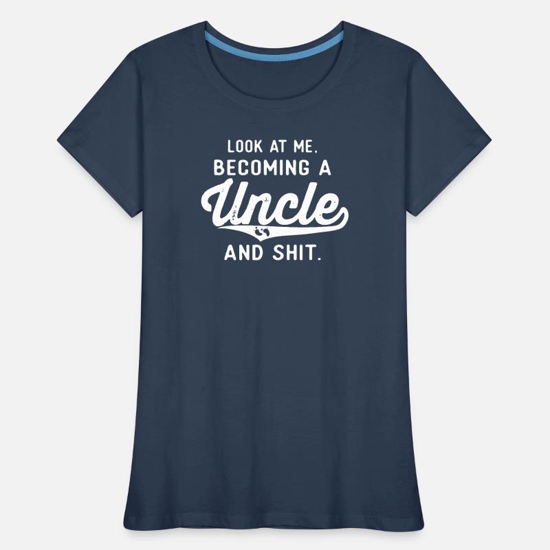 Becoming an Uncle — Bold Script Women's Premium Organic T-Shirt