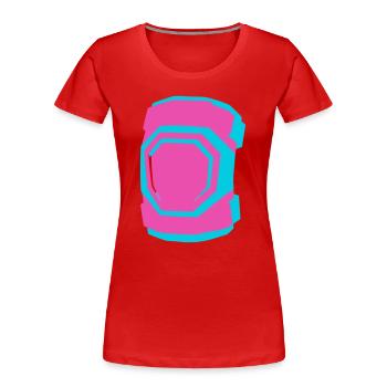 Knee Pads Roller Skating Roller Derby Skating - Women's Premium Organic T-Shirt - navy - Front - Mia (176cm)