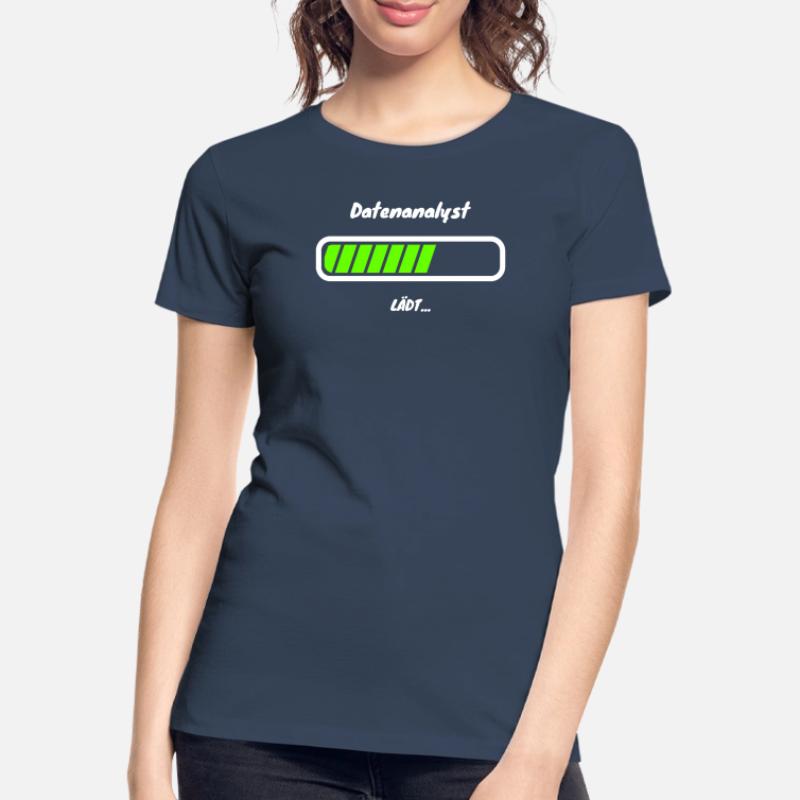 Data Analyst Loading Data Analyst Statistics Women's Premium Organic T-Shirt